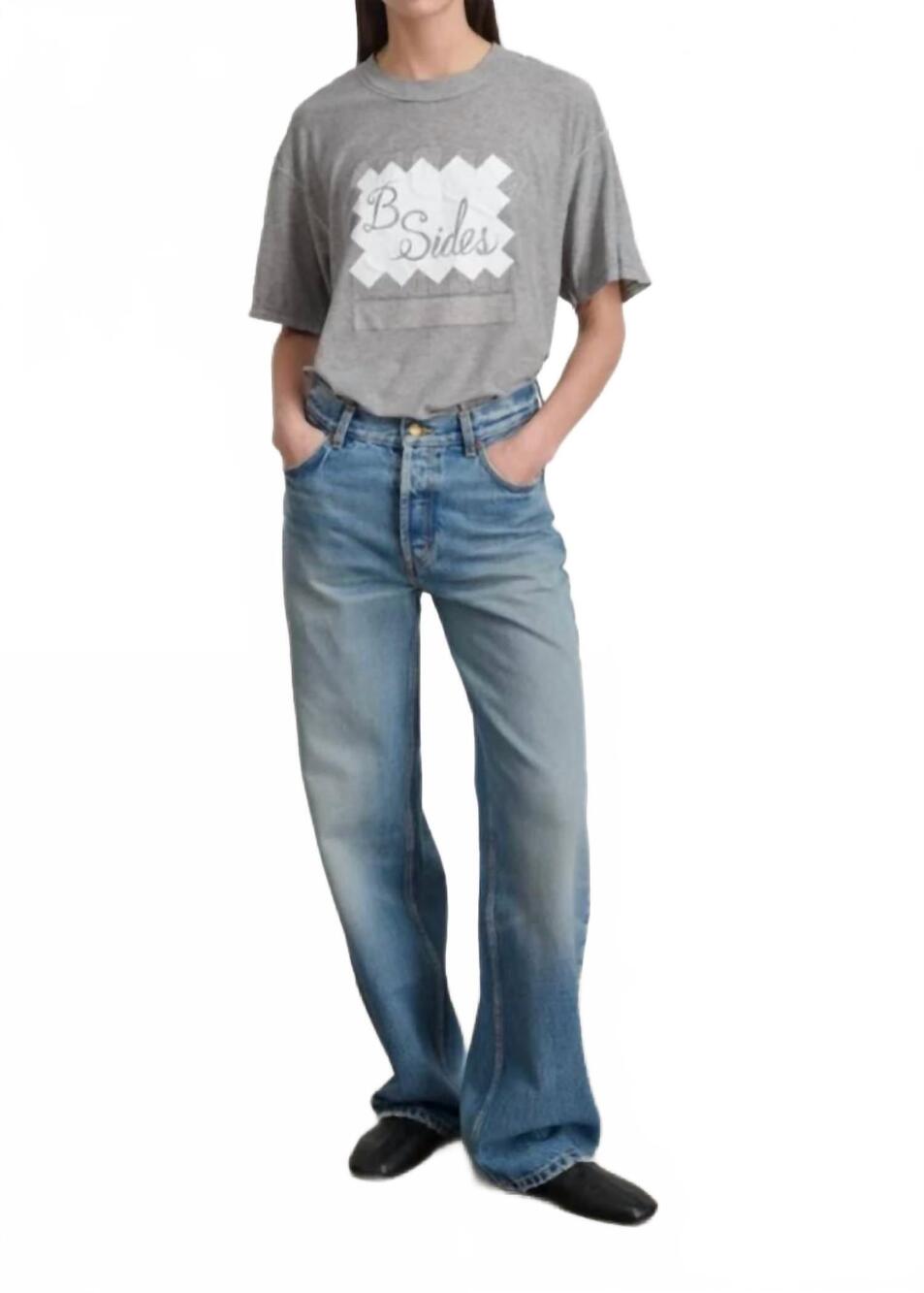 NEW B SIDES bec straight leg jean in shell vintage wash